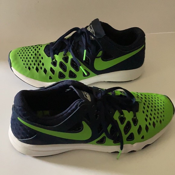 NIKE Sneakers Men’s Size 8 Seahawks Speed Shoe Blue & Green 848587 307 - Picture 7 of 15
